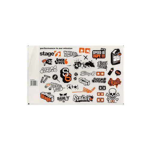 Set adesivi stage6 arancio - set,