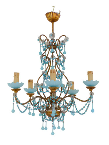 Lampadario vintage acqua - , blu
