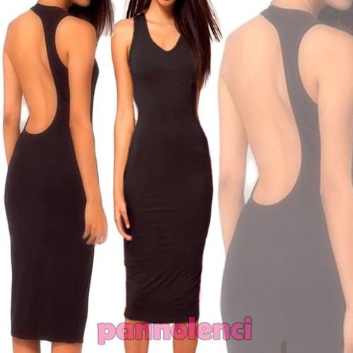 Vestito donna miniabito nero