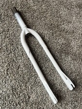 OLD SCHOOL BMX MCS 24" MINI forcella tubolare INUTILIZZATA BIANCA1x24 filettatura 4-1/2"