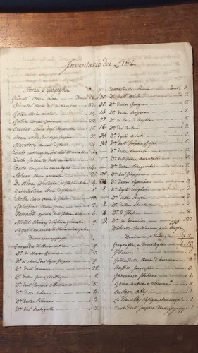 Inventario dei libri 1800 xix - inventario,