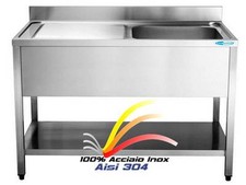 Lavello cm100x60x85 in ACCIAIO