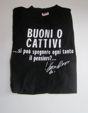 Vasco Rossi-T Shirt Nera-Buoni o Cattivi-TG S-100% Cotone-Maglietta Tour 2005