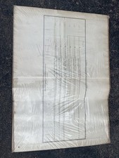 Raro 1800 George Dance Arch DESIGN BLUEPRINT~THAMES~PORT LONDON BRIDGE~ORIGINALE