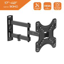 Staffa TV e Monitor | Supporto a parete con braccio 22" 24" 27" 32" 42" max 30KG