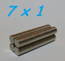 70 MAGNETI NEODIMIO 7X1 MM CALAMITA POTENTE FIMO CERAMICA MAGNETE CALAMITE