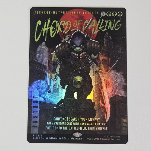 Chord calling foil - of,