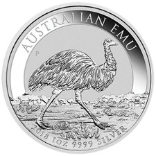 1 oz argento Australia EMU 1