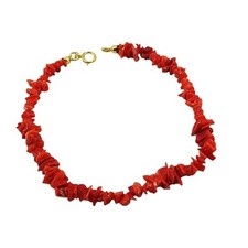 Bracciale donna corallo rosso cupolini argento 925 dorato gioiello artigianale