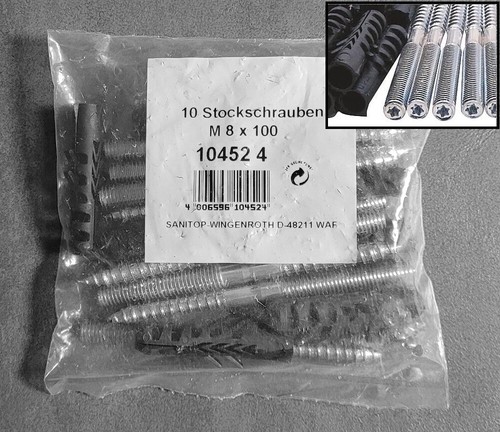 Sanitop set stockschrauben - set,