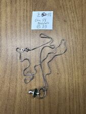 ANTICA CATENINA COLLANA IN ARGENTO CIONDOLO CIUCCIO 58 cm circa Z58