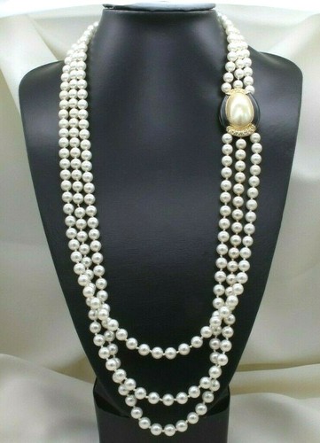 Collana con perle bigiotteria - collana,