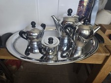 Set Vassoio Alfra Alessi Vintage Serie Cilindrico e Bombé