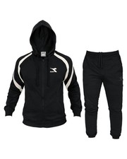 Tuta Intera Completa Full Tracksuit UOMO Diadora Full Zip Hoodie Nero 
