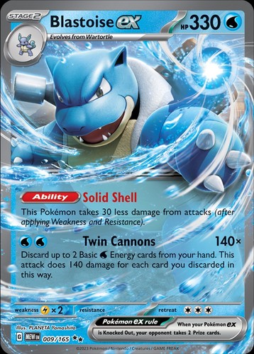 Blastoise 009 165 - 009/165, sv