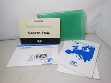 Libretto Manuale Uso e Manutenzione Italiano Hyundai Santa Fe 2002 A26O-IT29