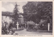 * TERME DI TRESCORE B. - 2 Cartoline Prima e Dopo, Rimozione busto Mussolini