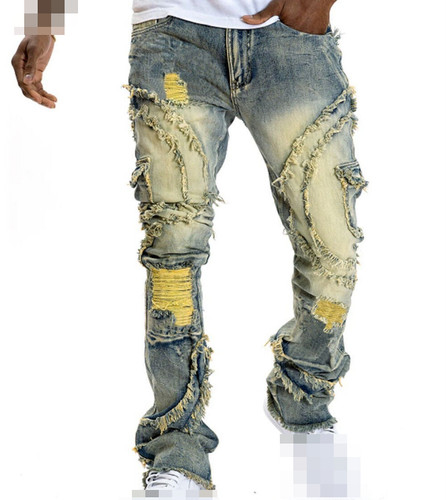 Jeans uomo strappati effetto