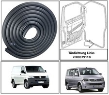 Guarnizione porta conducente sinistra per Vw Volkswagen Transporter T5 anno 03/15 7E0837911B