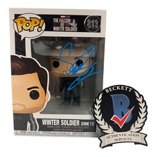 Sebastian Stan Signed Auto The Falcon And The Winter Soldier Funko Pop 813 BAS