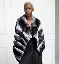 Gilet donna cincillà vera pelliccia di coniglio rex invernale bello trendy gilet