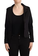 Giacca MICHAEL FORPUS monopetto nero maniche lunghe blazer intagliato IT40/US6/S