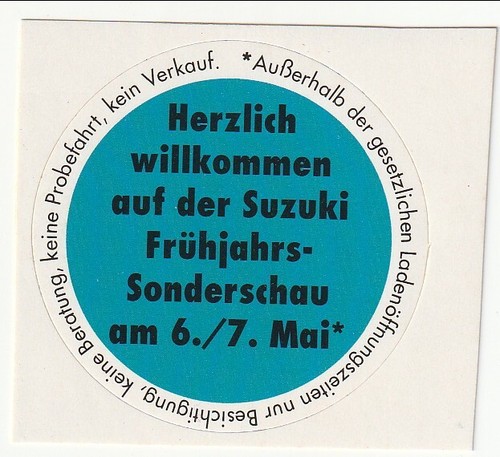 Germania adesivo suzuki - -,