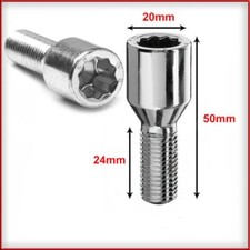 5 pezzi Bulloni ruota chiave stellare 12x1,50 Fiat X Cerchi Japan Racing MAK JR