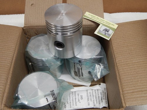 Willys cj2a piston set - willys,