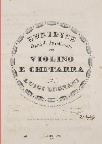 Luigi legnani euridice opera - legnani:,