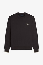 Fred Perry Felpa Girocollo Misto Cotone Grigio - Taglia M Abbigliamento Uomo