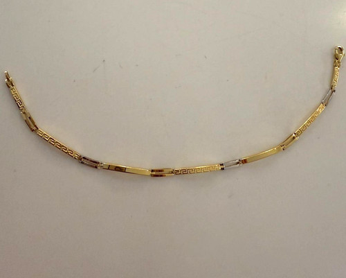 Bracciale oro giallo bianco - oro, 18