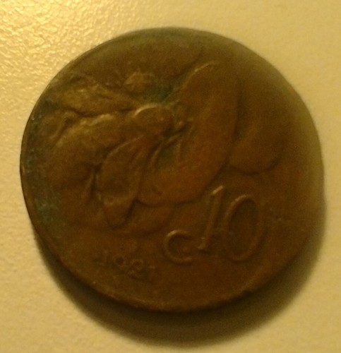 Moneta centesimi 1921 - 10,