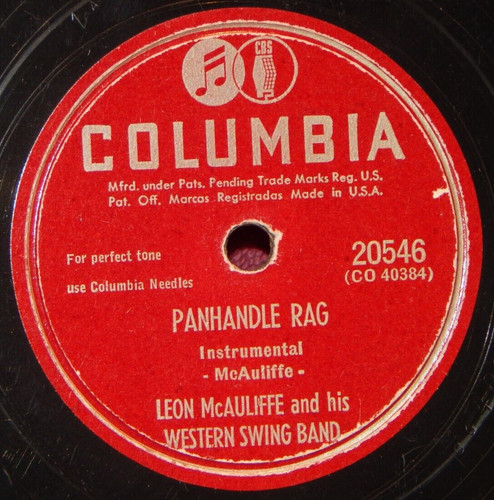 Leon mcauliffe panhandle rag - leon,