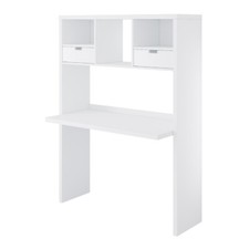 Scrivania con libreria SILA in laminato, LAP 115,4x155x56 cm