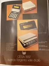 Calcolatrice Sharp Elsi Mate EL-8019 anni 70 In Argento 925 Punzonata Cesa 1882