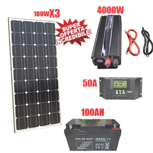 Kit fotovoltaico kw - 3,