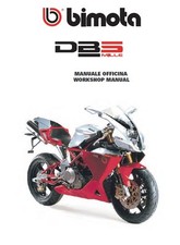 COPIA MANUALE OFFICINA BIMOTA DB5 1000  WORKSHOP MANUAL COPY ( ITA - ENG )