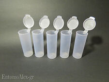 provette plastica PP 50ml x5 tappo integrato analisi latte caseifici LABORATOR.