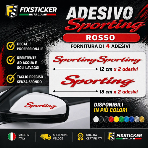 Adesivi scritta sporting - scritta,