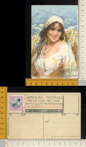 41716 cartolina augurale - augurale, casa