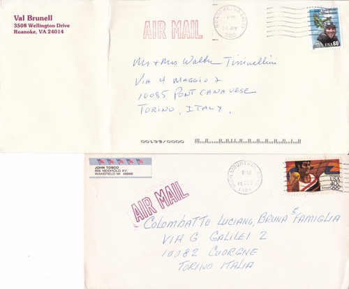 Lotto lettere viaggiate da - 5,