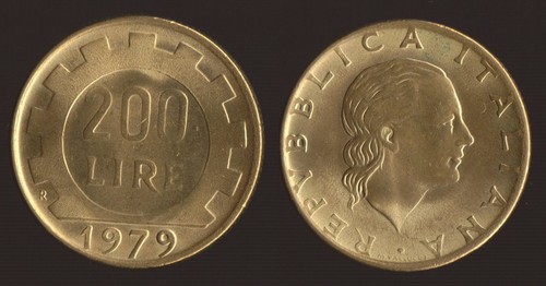 200 lire 1979 lavoro italia - lire,