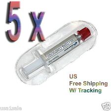 5 x STARS-700 SILVER grasso termico CPU GPU PS3 dissipatore di calore pasta composta siringa