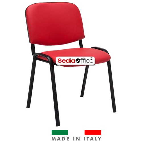 Sedia ecopelle rosso - sedia,