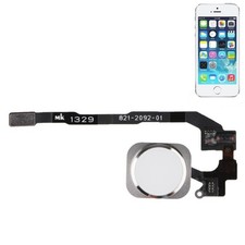 Flat Tasto Home Bianco Silver per iPhone 5S e SE Ricambio