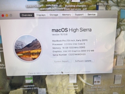 Macbook pro 2011 2 - 13", 2011–