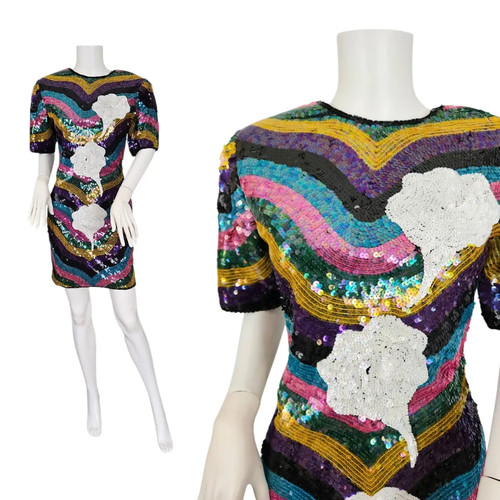 Abito anni righe arcobaleno - 80,