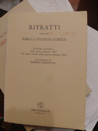 Ritratti scritti isabella - scritti,