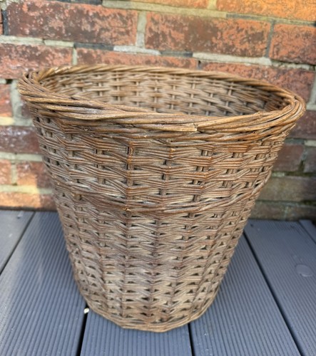 Vintage wicker waste - vintage, bin
